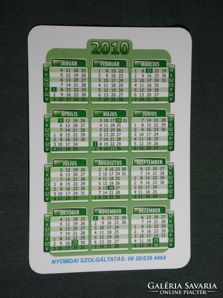 Card calendar, Pécs youth hiking association, events, 2010, (6)