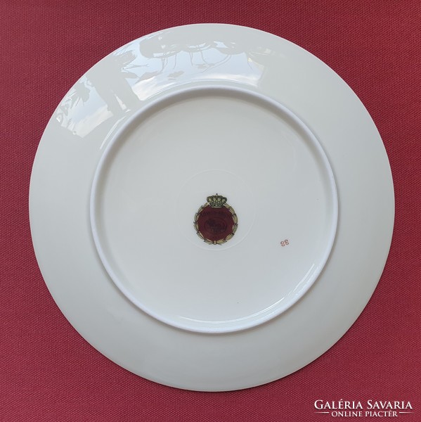 4db Löven Krone Bavaria kistányér tányér rózsa virág mintával