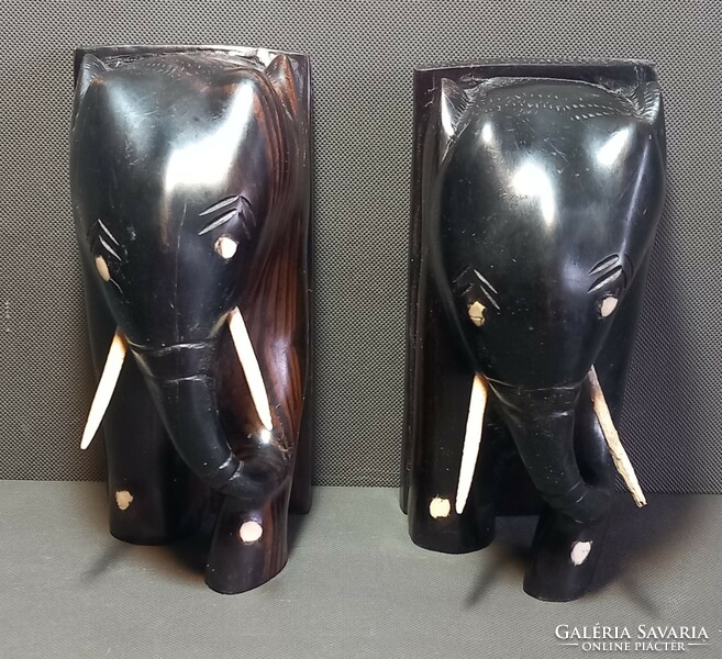 Elephant bookend in pairs, negotiable art deco design