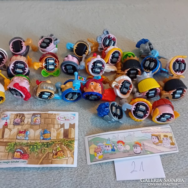 21. Kinder magic rolling heads figures 26 pcs cheap