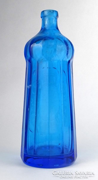 1P783 antique grünblatt - rutka collector's blue soda bottle 23.5 Cm