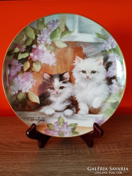 Cat decorative plate wall plate