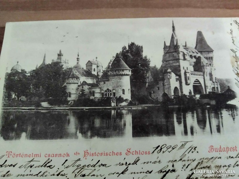 Antik képeslap, Történelmi csarnok Budapest, 1899-ből