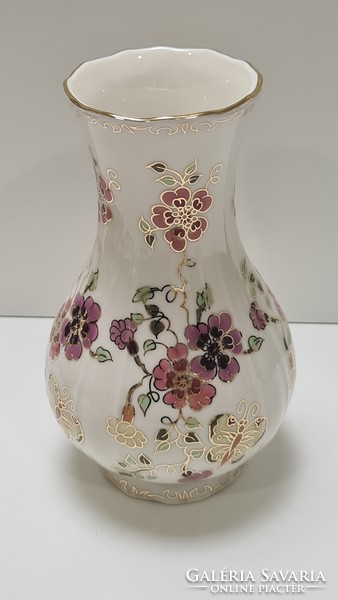 Zsolnay Butterfly Frilled Edge Vase - Jubilee #1875