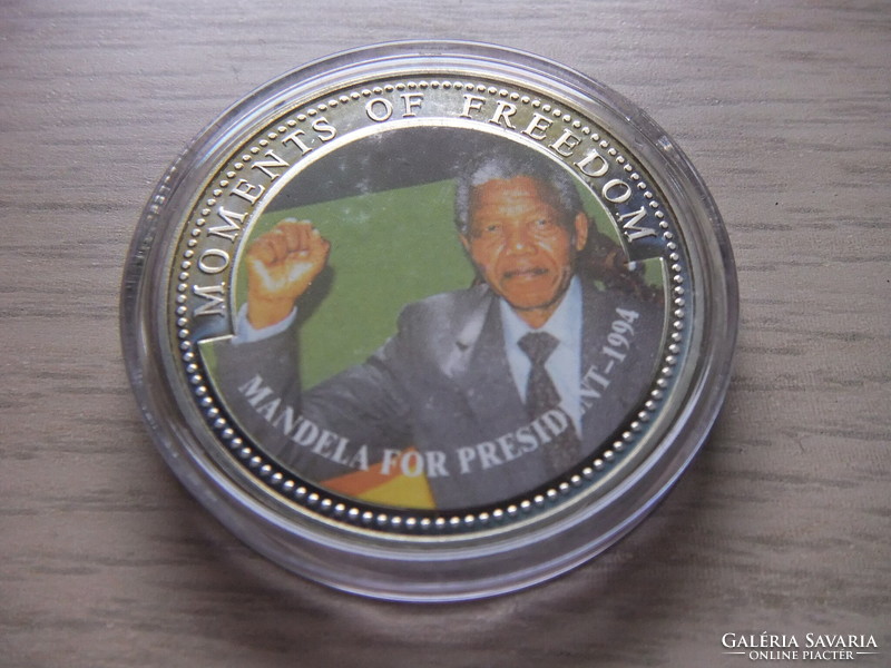 10 Dollár  Mandela  Elnök 1994   zárt  kapszulában 2001 Libéria