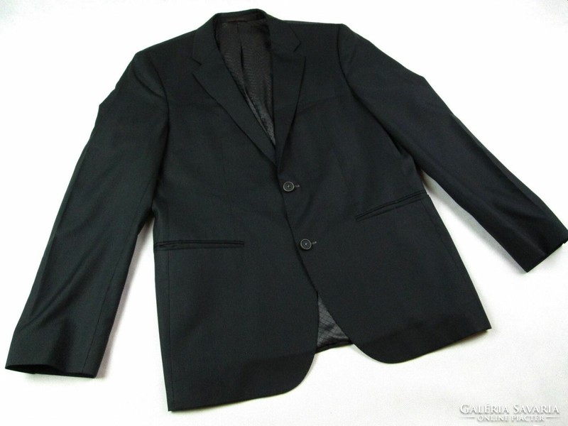 Original hugo boss (l / xl - size 50) elegant very serious men's dark-striped wool jacket