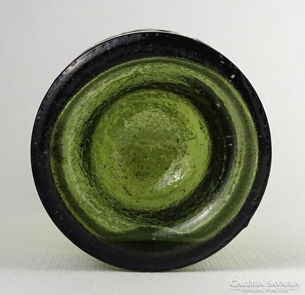 1P781 Antik Brázay Kálmán gyógyszertári zöld patika üveg 22.5 cm