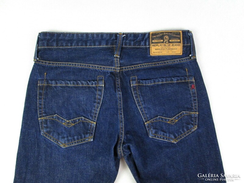 Original replay waitom (w30 / l30) men's dark blue jeans