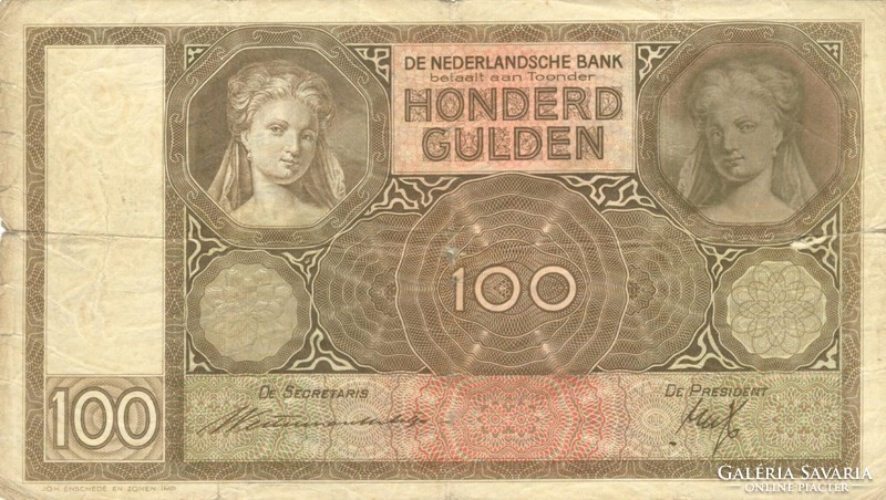 100 gulden 1939 Hollandia