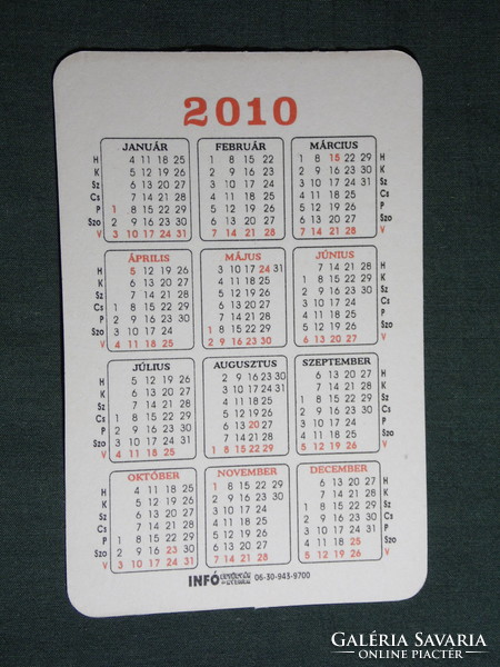 Card calendar, mezei vill kft, public lighting operation service, kisvárda, egyek, döge, 2010, (6)