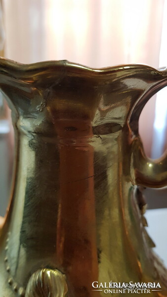 Rose gold glazed teapot