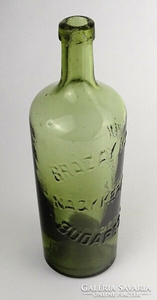 1P781 antique Brazay Kalmán pharmacy green apothecary glass 22.5 Cm