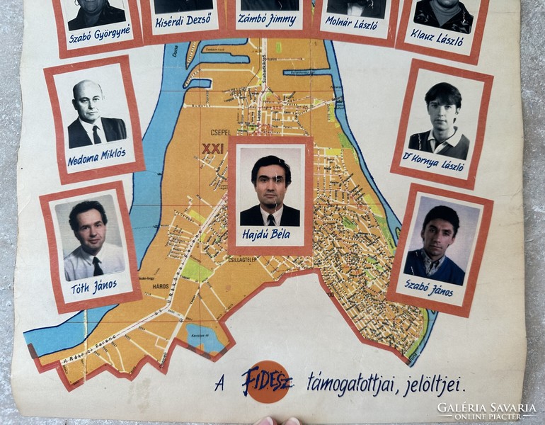 Cepeli választási plakát Zámbó Jimmy jelölésével