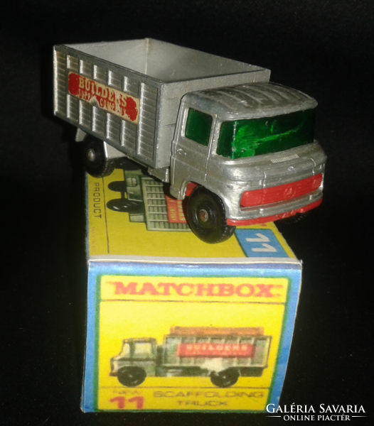 Matchbox series no.11 Scaffolding truck - made in England (1969) - with aftermarket box