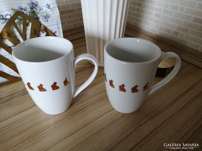 Lindt, gold bunny porcelain mugs