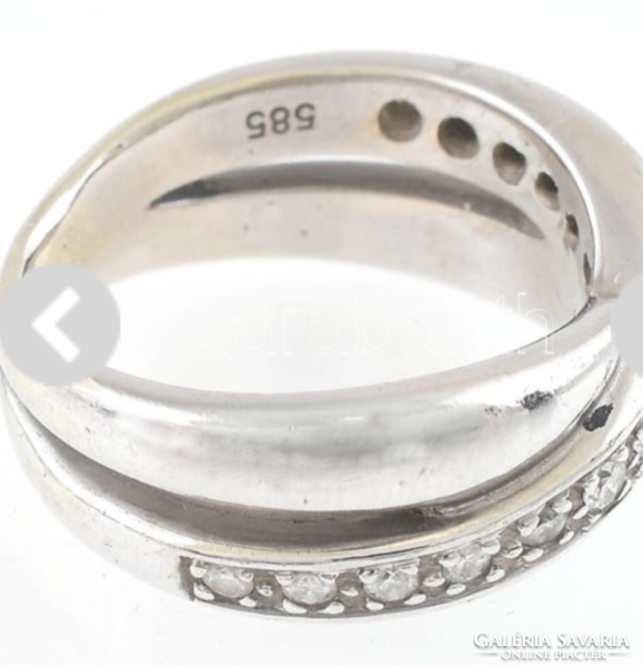 ELADÓ!!  Kis méretű, női  Christ Design  fehérarany gyűrű