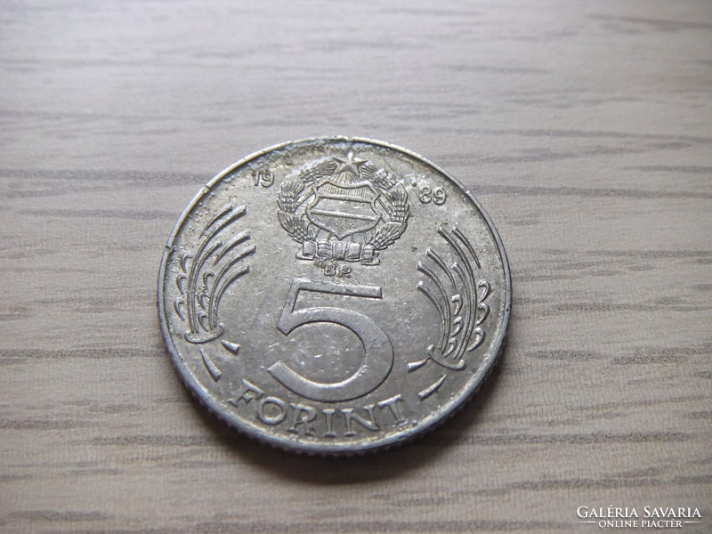 5   Forint      1989     Magyarország