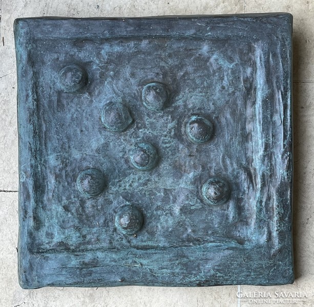 László Mulasics bronze relief