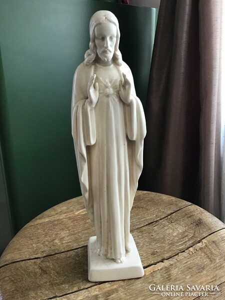 Antique porcelain Jesus statue