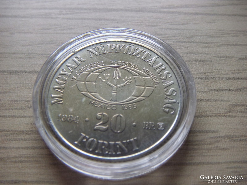 20 Forint Emlékérme 1984 Védd az Erdőt   Zárt  kapszulában