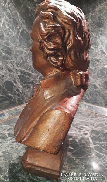 Large size: bronze bronzed plaster bust