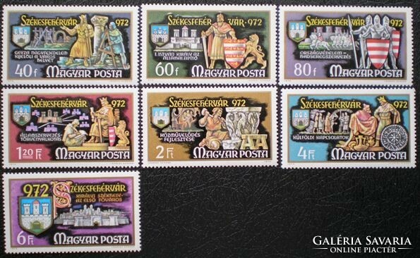 S2799-805 / 1972 Székesfehérvár bélyegsor postatiszta