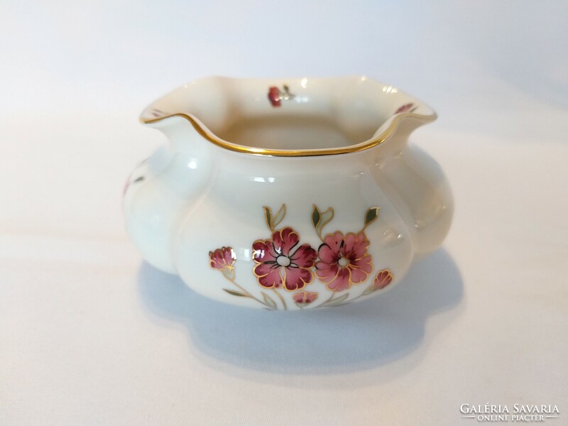 Zsolnay burgundy flower pot. In new condition! (No.: 24/243.)