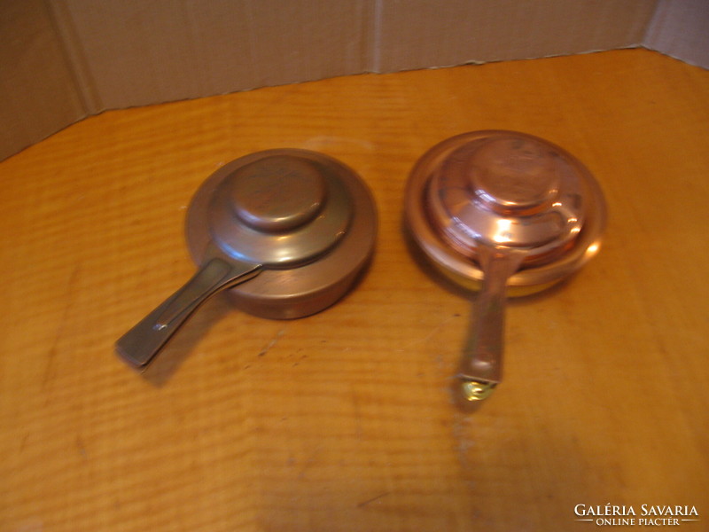 Retro copper tea warmer with candle