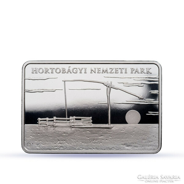 HUF 15,000 silver commemorative medal 2023 Hortobágy National Park 31.46 Gr 39.6 X 26.4 Mm closed unopened case