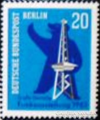 Bb232 / Germany - Berlin 1963 radio exhibition stamp postal clerk