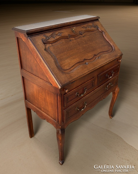 Antique oak desk secretary