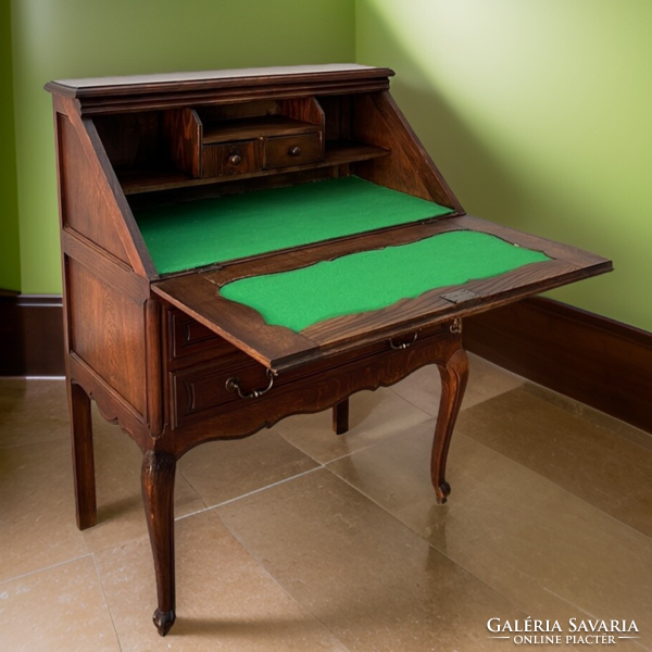 Antique oak desk secretary