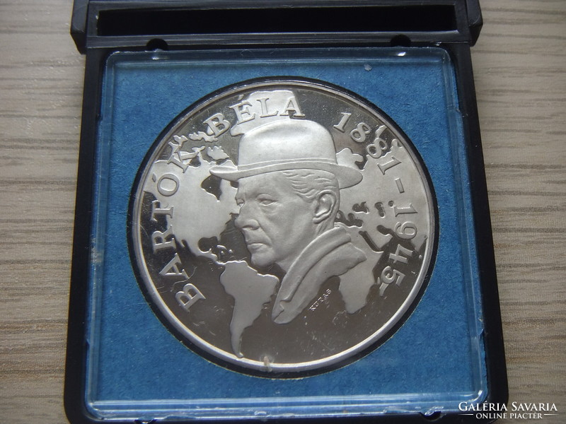 500 HUF Béla Bartók silver commemorative medal 100th anniversary of his birth in 1981 25 gr 40 mm in original case