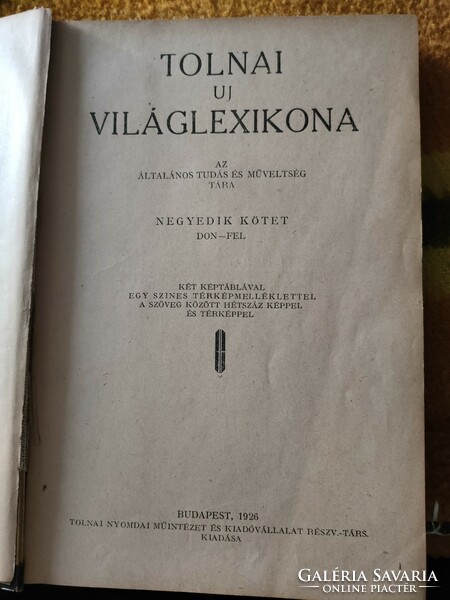 Tolnai Világlexikona 18 kötetben 1926.