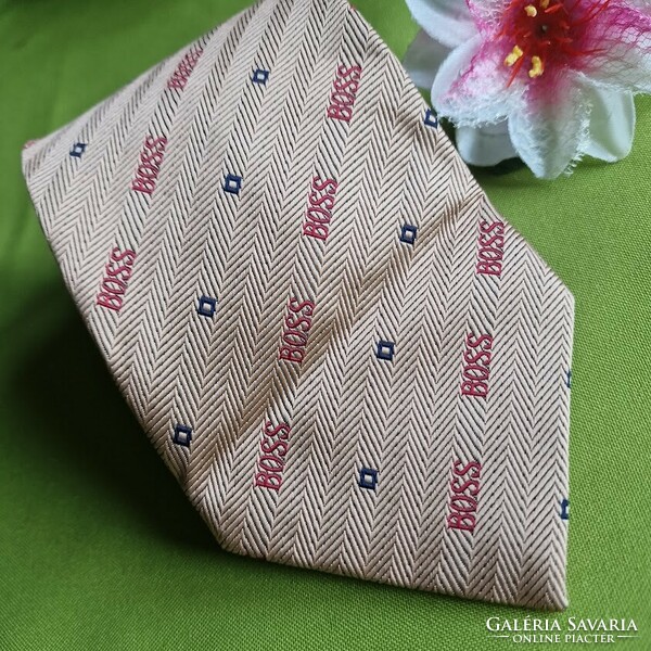 Wedding nyk50 - inscription on a gold background - silk tie