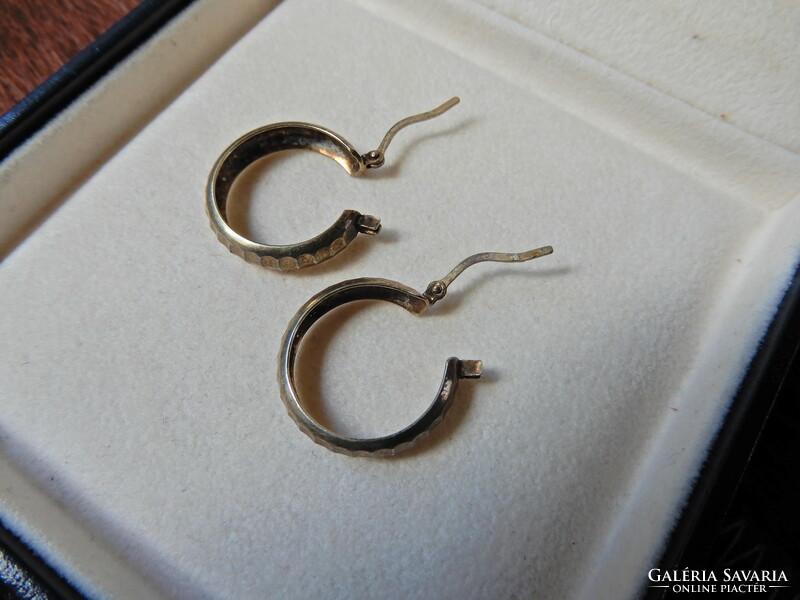 A pair of old gold-plated silver earrings