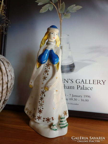 Snowflake (Sznegurotska) - Polish porcelain fairy tale figure from the Soviet era 27 cm