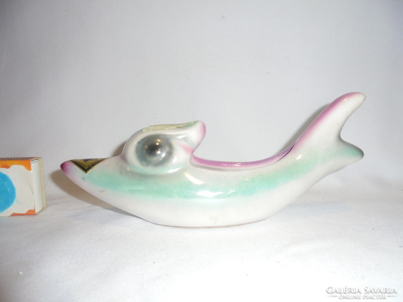 Craftsman ceramic fish bowl - luster glaze