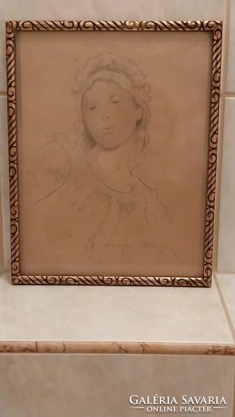 LIEZEN-MAYER SÁNDOR(1839-1898):Fiatal hölgy
