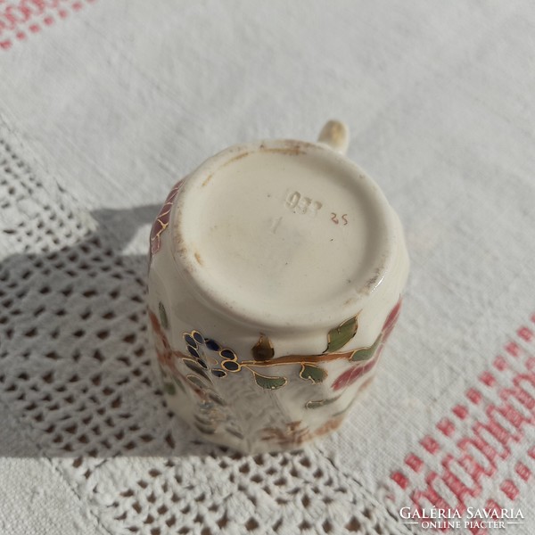 Antique Zsolnay ceramic mocha cup, xix. No. It's over
