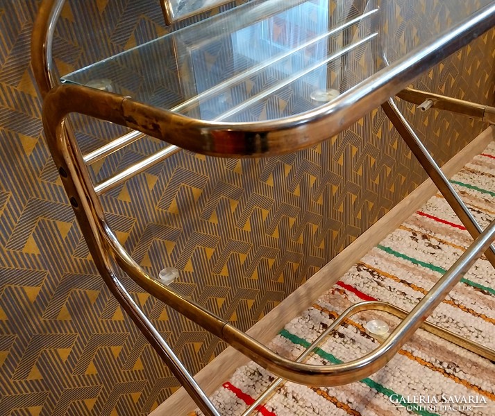 Vintage brass dressing table.