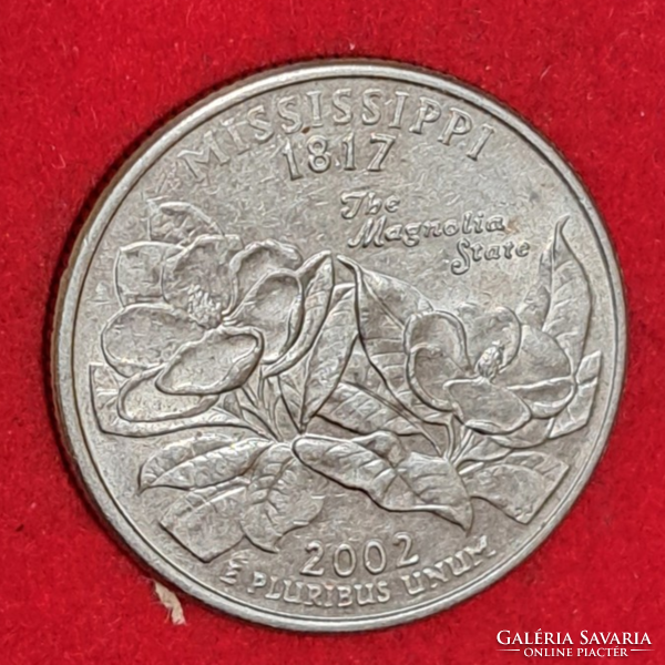2002. USA commemorative quarter dollar (Mississippi) (330)