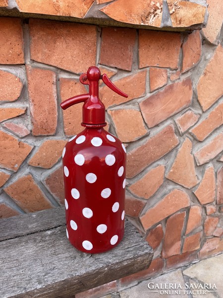Polka Dot Watering Can Charcoal Iron Enamel Enamel Nostalgic Peasant Decoration