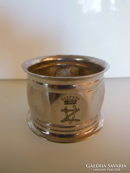 Napkin ring - silver-plated - z.V monogram - 5 x 3.5 cm - German - flawless