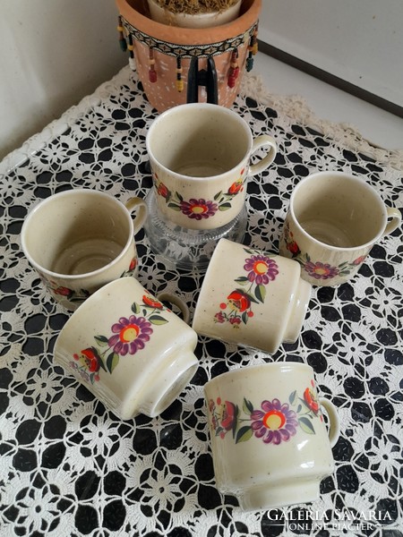 Bavaria flower pattern coffee cups 6 pcs