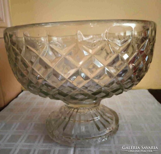 Old cast glass centerpiece for sale
