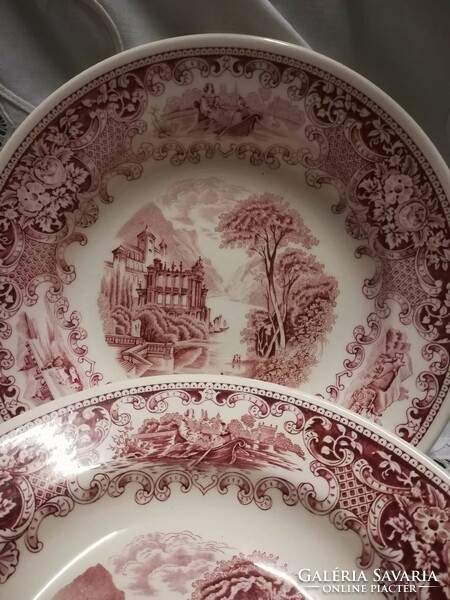Cambridge Old England meggybordó színű mély tányér