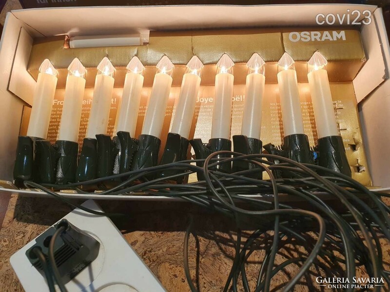 #17 Retro osram Christmas string of 10 candle light string lights