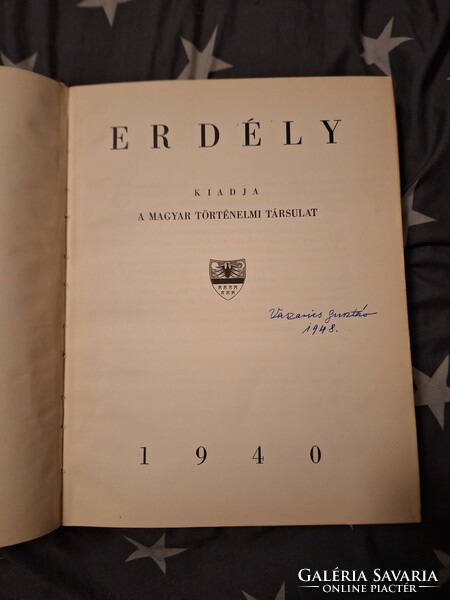 Tiltólistás! ERDÉLY DEÉR JÓZSEF szerk 1940 MAGYAR TÖRTÉNELMI TÁRSULAT 4  nagy kivehető térképpel!!!