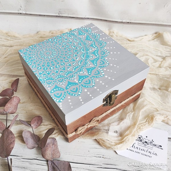Gift box with soap - sea eye mandala